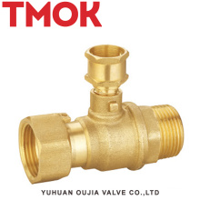 special designed active joint external thread brass stop valve